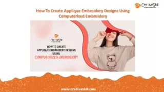 how to create applique embroidery designs using