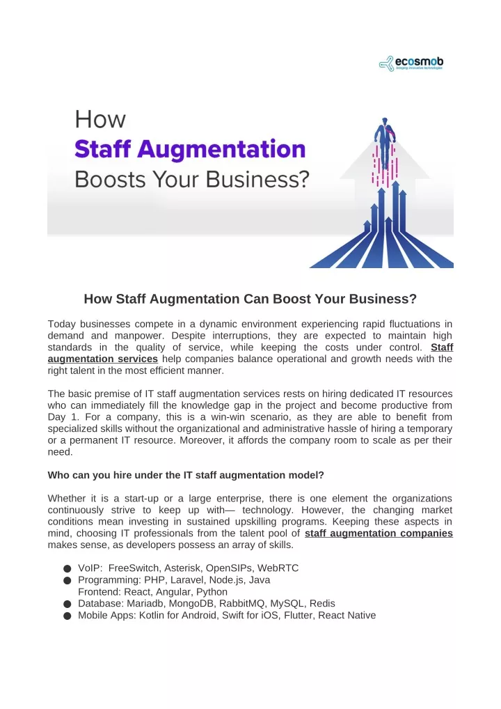 how staff augmentation can boost your business