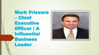 Mark Frissora – Chief Executive Officer