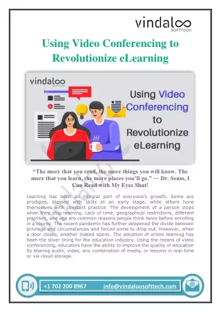 using video conferencing to revolutionize