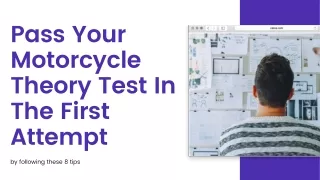 Top 8 tips  to pass the motorcycle theory test