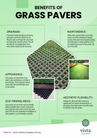 Grass Pavers Benefits