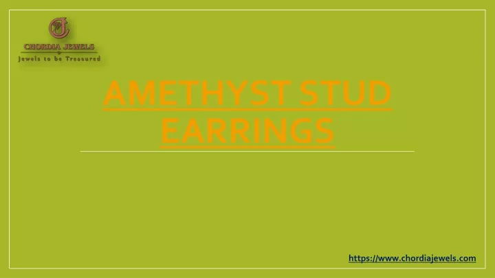 amethyst stud earrings