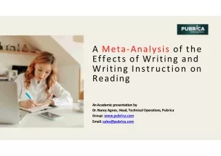 a meta analysis of the effects of writing
