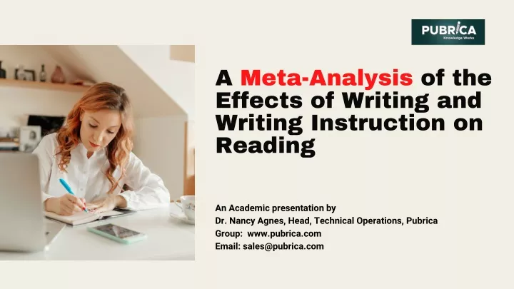 a meta analysis of the effects of writing