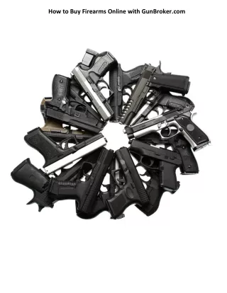 how to buy firearms online with gunbroker com