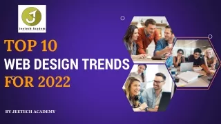 Top 10 Web Design Trends for 2022