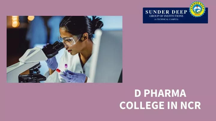 d pharma college in ncr