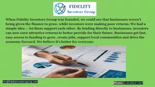 Loan For Small Business | fidelityinvestorsgroup.com