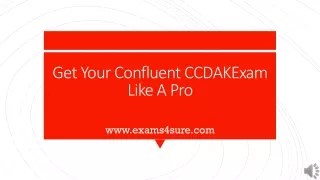 get your confluent ccdakexam like a pro