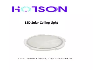 led solar ceiling light