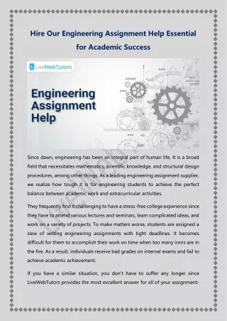 hire our engineering assignment help essential