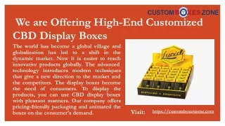 we are offering high end customized cbd display