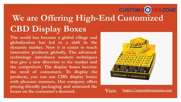 we are offering high end customized cbd display