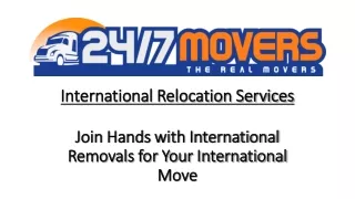international relocation services