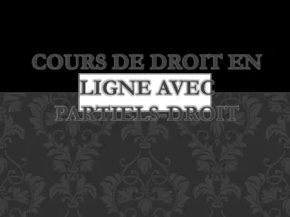 Cours de droit en ligne avec Partiels-Droit