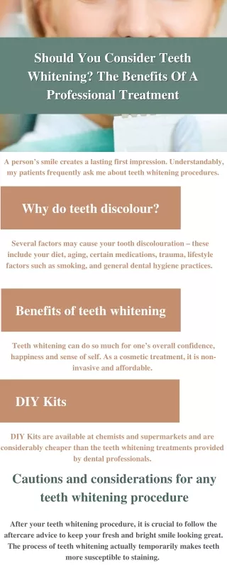 Should You Consider Teeth Whitening The Benefits Of A Professional Treatment