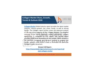 collagen market share growth trends outlook 2028