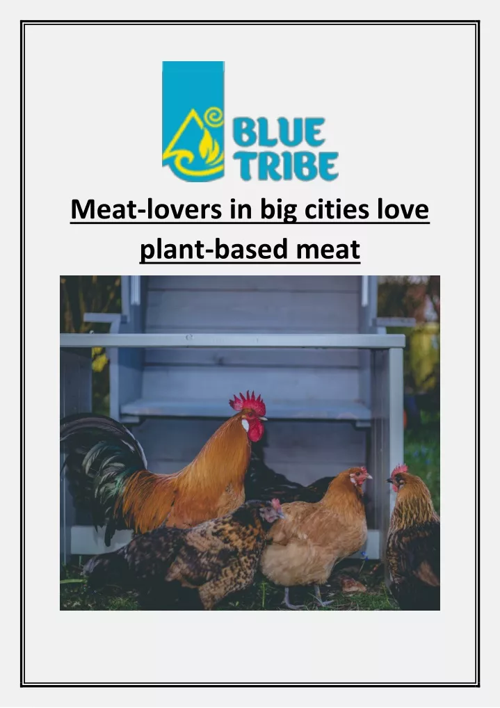 meat lovers in big cities love plant based meat