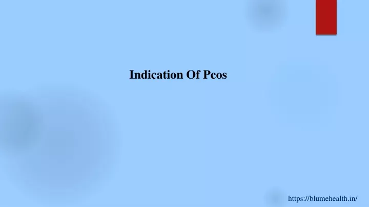 indication of pcos