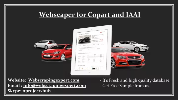 webscaper for copart and iaai