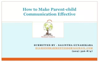how to make parent child communication effective