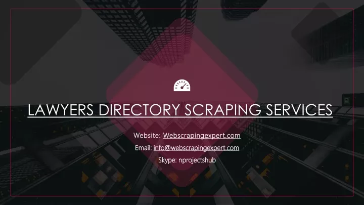 lawyers directory scraping services