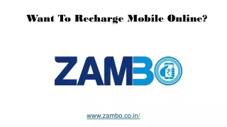Want to recharge mobile