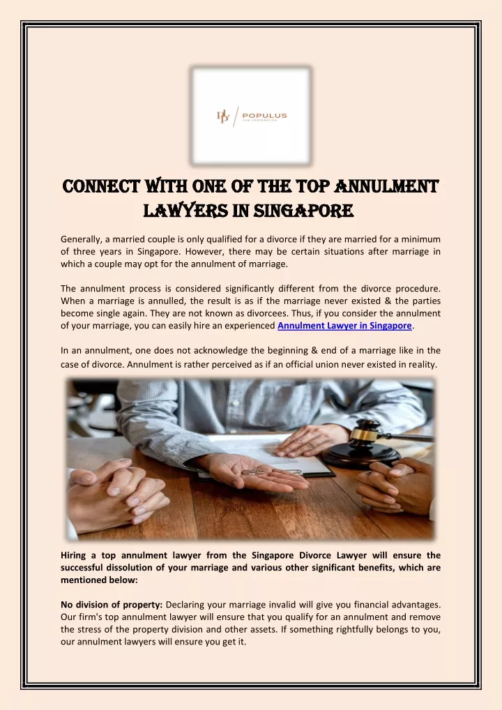 connect with one of the top annulment connect