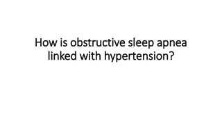how is obstructive sleep apnea linked with hypertension
