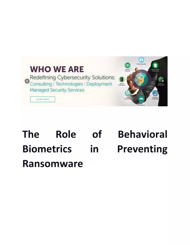 the biometrics ransomware