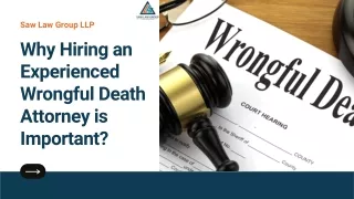 Why Hiring an Experienced Wrongful Death Attorney is Important
