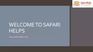 Obtain the Marketing Ideas  for your Company |Safari Helps
