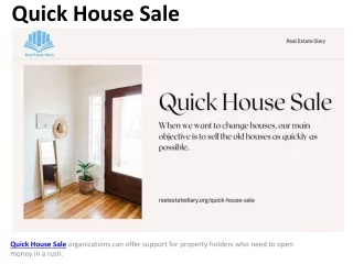 quick house sale