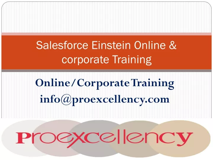salesforce einstein online corporate training