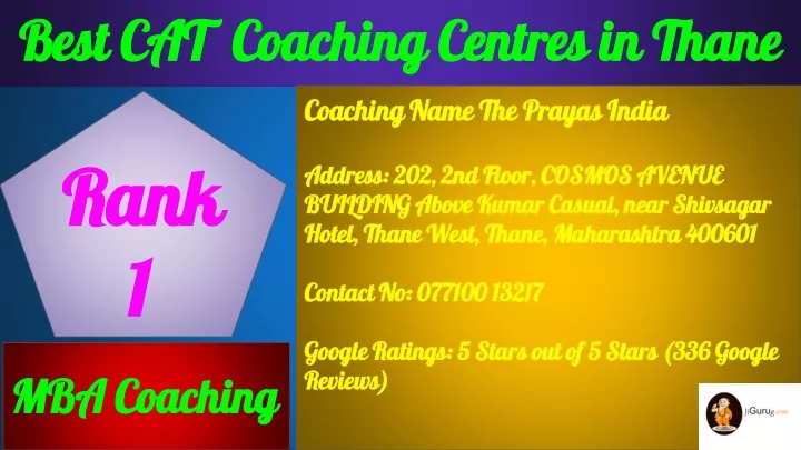 best cat coaching centres in thane