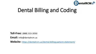 Dental Billing & Coding — Get It Right With DentalRCM