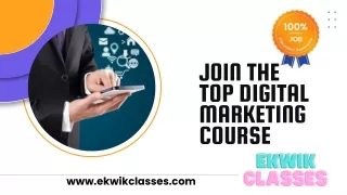 Join the Top Digital Marketing Courses in Delhi by Ekwik Classes