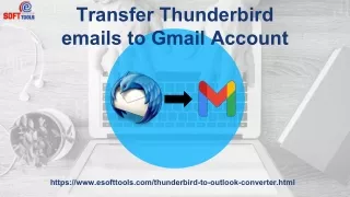 Transfer Thunderbird emails to Gmail
