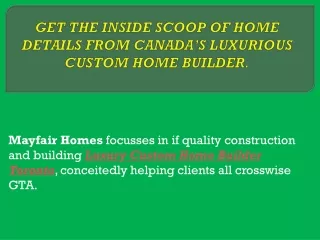 Custom Home Builders Lawrence Park North, Toronto