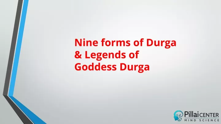 nine forms of durga legends of goddess durga