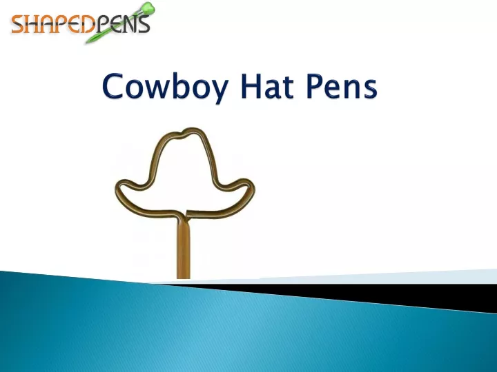 cowboy hat pens