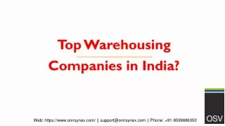 Top Warehousing Companies in India
