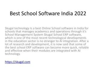 best school software india 2022