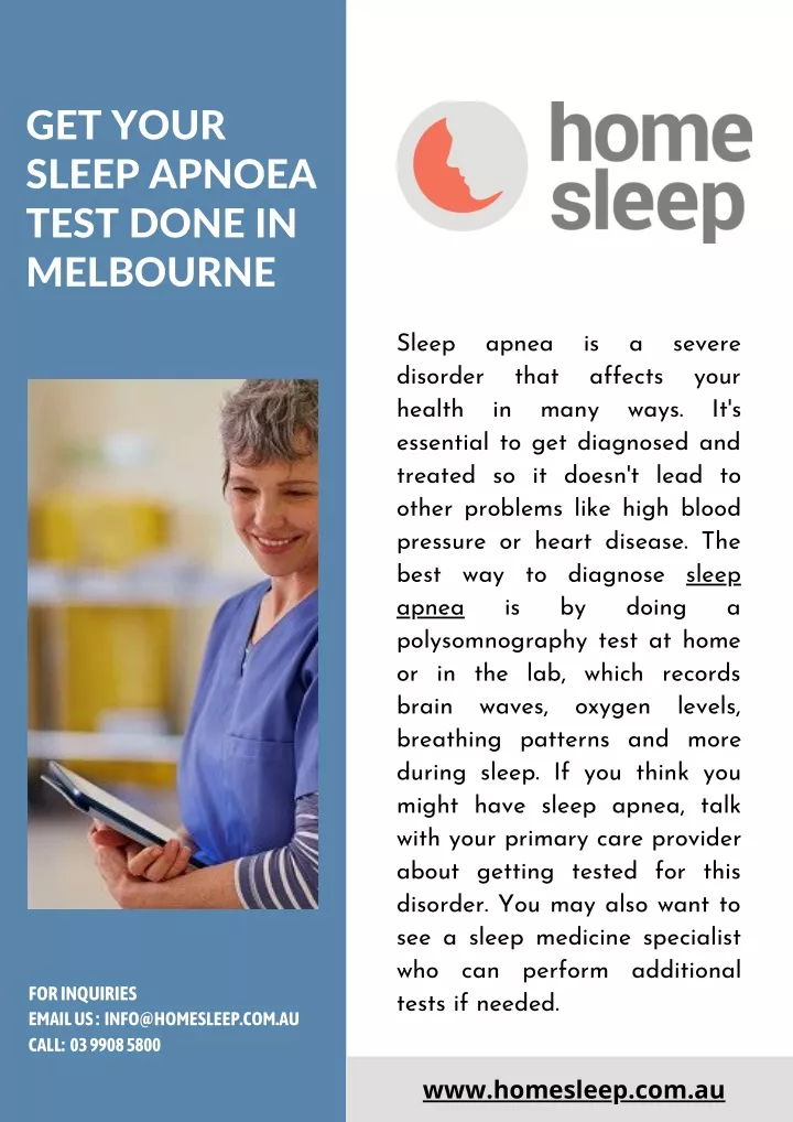 get your sleep apnoea test done in melbourne