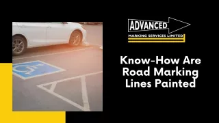 Know-How Are Road Marking Lines Painted