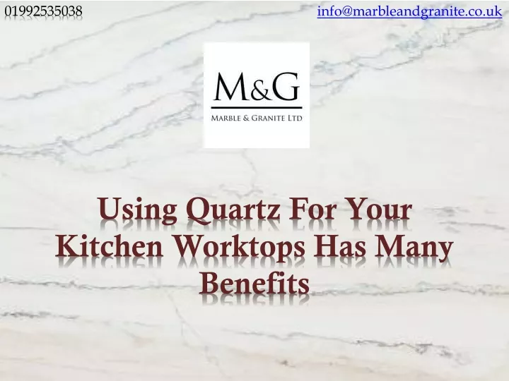 using quartz for your kitchen worktops has many benefits