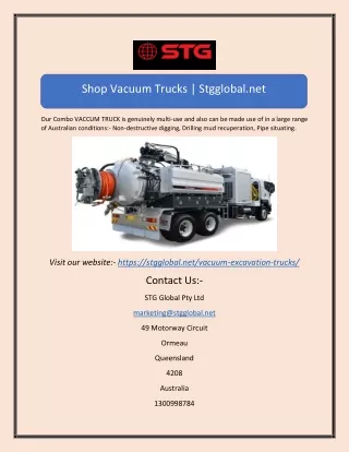 vacuum trucksShop Vacuum Trucks | Stgglobal.net