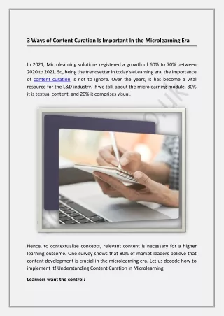 3 ways of content curation is important