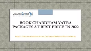 Book Chardham Yatra Packages